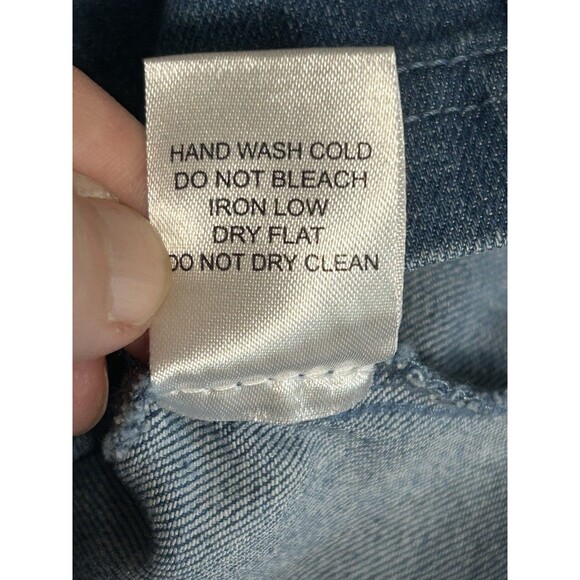 Story‎ On  Denim Chambray Crop Dark Wash Bustier Bralette NWT Medium Concert Y2K - Picture 6 of 6